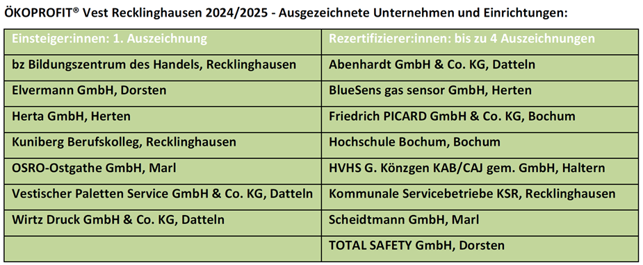 Auszeichnungen 2025